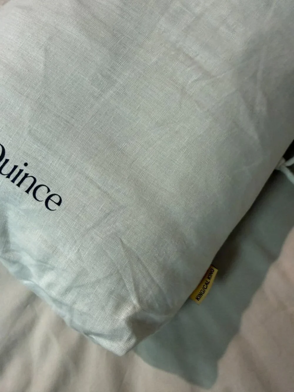 Quince European Linen Chambray Duvet Cover Set KING with Shams